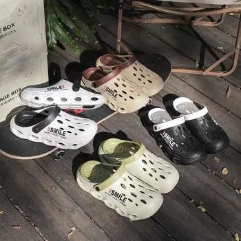 Мужские тапочки для дома, пляжная обувь для ношения на открытом воздухе, шлепанцы, мужская обувь 40-41 белый