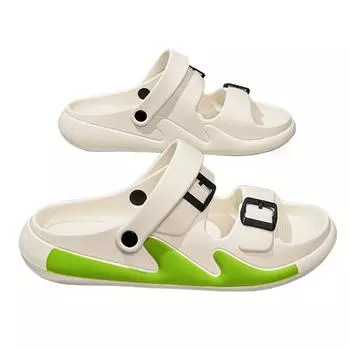 Мужские тапочки для улицы, яркие цветные, необходимые для путешествий, праздничные сандалии для мужчин, для дома, дома, модные, модные, мягкие, пляжные туфли 39