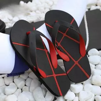 Мужские тапочки, домашние летние шлепанцы, нескользящие домашние тапочки для ванной, пляжа и улицы 39