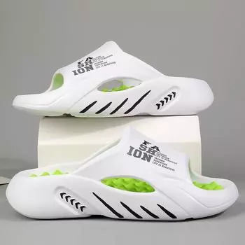 Мужские тапочки, летние домашние массажные сандалии и тапочки для отдыха, дезодорант, нескользящая мужская верхняя одежда 46-47