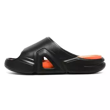 Мужские тапочки, летние домашние тапочки, новинка 2024 года, противоскользящие тапочки для ванной комнаты на мягкой подошве, модные трендовые тапочки из ЭВА 39 чёрный