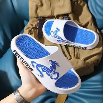 Мужские тапочки, летние домашние, уличные, домашние, ванные, противоскользящие и износостойкие сандалии на толстой подошве 36-37