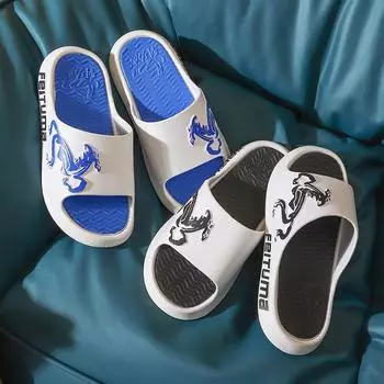 Мужские тапочки, летние домашние, уличные, домашние, ванные, противоскользящие и износостойкие сандалии на толстой подошве 36-37