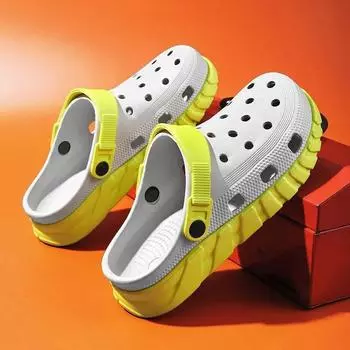 Мужские тапочки, летние мужские шлепанцы, сандалии для дома и улицы, для прогулок, повседневная пляжная обувь, шлепанцы, большой размер, мужская обувь, размер 36-45 45 чёрный