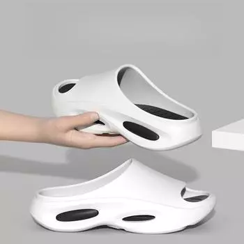 Мужские тапочки летние новые купальные нескользящие домашние тапочки большого размера 40-41 хаки