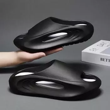 Мужские тапочки, летние роскошные сандалии, мужские, модные, для улицы, повседневные, пляжные тапочки, дышащая обувь для мужчин, домашние тапочки 2024 36-37