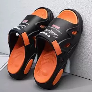 Мужские тапочки Летние шлепанцы на мягкой подошве из ЭВА для дома и улицы, пляжная обувь, шлепанцы 47 зелёный