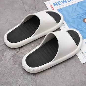 Мужские тапочки, мягкая и удобная толстая подошва, домашняя и уличная пара, женская домашняя обувь, обувь для мужчин, износостойкая 36