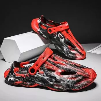 Мужские тапочки на камуфляжной платформе, уличные летние сабо, женские пляжные сандалии, мужские мягкие домашние шлепанцы из ЭВА, домашние шлепанцы для влюбленных 36 белый