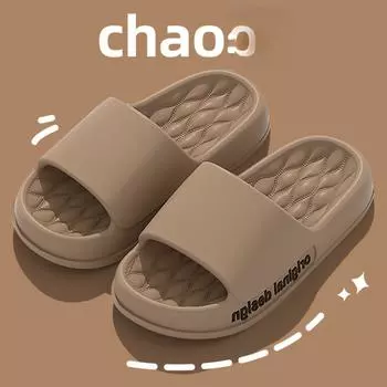 Мужские тапочки на толстой подошве из ЭВА с ощущением наступания на какашки для летней носки на открытом воздухе, использования в помещении дома, спорта, крутые тапочки для мужчин 36-37