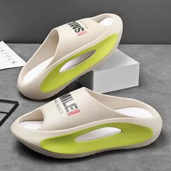 Мужские тапочки Сандалии Унисекс Плоские сандалии Обувь для женщин Мужские домашние тапочки для ванной комнаты Шлепанцы zapatos para mujeres 46-47 чёрный