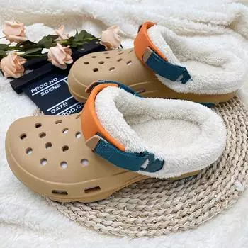 Мужские тапочки Ventilate Add Velvet Shoes для мужчин Домашние тапочки теплые унисекс для дома нескользящая обувь для мужчин износостойкая мода 36-37 черный серый