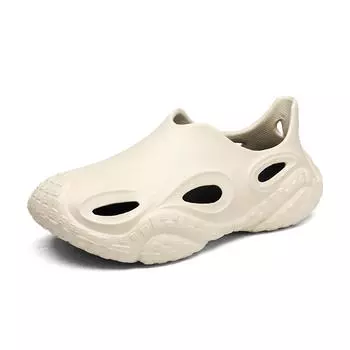 Мужские тапочки Высококачественные туфли с вырезами из ЭВА Мужские сандалии лето 2024 Мужские кроссовки Сандалии для мужчин летние Пляжная обувь 38 белый