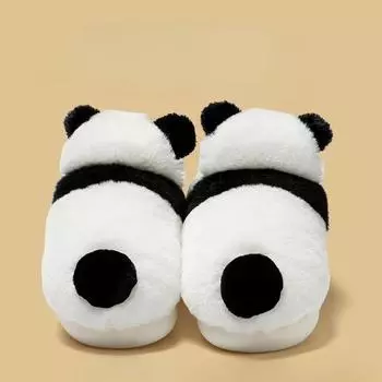 Мужские тапочки Женские хлопковые тапочки Обувь Главная Цвета Соответствия Нескользящие Парные хлопковые тапочки Мужские и женские теплые тапочки 35-36 черный белый