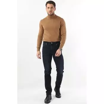 Мужские темно-синие джинсы