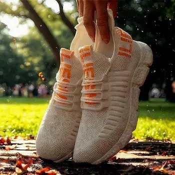 Мужские теннисные туфли, легкие, дышащие, сетчатые, удобные, на плоской подошве, модные, трендовые, для бега на открытом воздухе, для тренировок, спортивная обувь 36 небесно-голубой