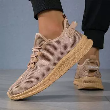 Мужские теннисные туфли на плоской подошве для ходьбы на шнуровке, летние кроссовки, бесплатная доставка, 2025 г., новые кроссовки для спорта на открытом воздухе, повседневные кроссовки для бега EU39 чёрный