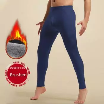 Мужские теплые осенне-зимние брюки из хлопчатобумажной шерсти с бархатной подкладкой — плотные, уютные и стильные леггинсы для мальчиков XXL (180) королевский синий