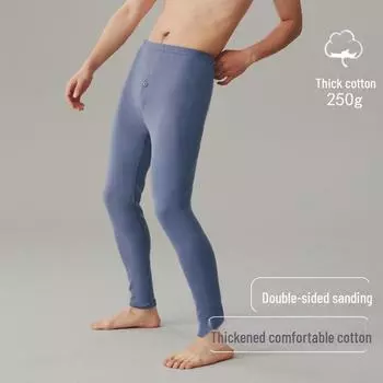 Мужские термобархатные утолщенные антибактериальные облегающие леггинсы XXL