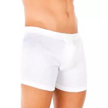Мужские термобоксеры из гладкой ткани 0877 48 белый