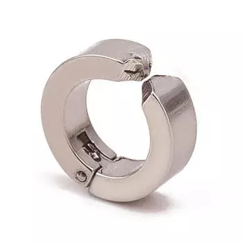 Мужские титановые стальные серьги-клипсы без проколотых ушей женские серьги ювелирные изделия серебряный
