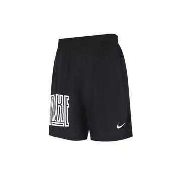 Мужские тканые шорты Nike Dry-Fit с асимметричной полоской, черные DH7165-011 M