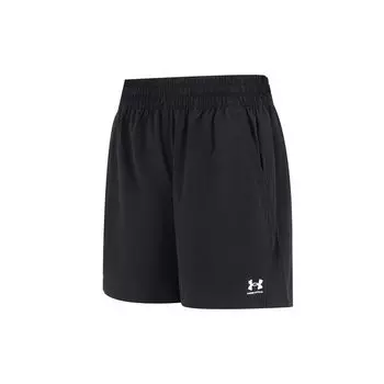 Мужские тканые шорты с эластичным поясом и принтом логотипа Under Armour, черные 1376561-001 XXL