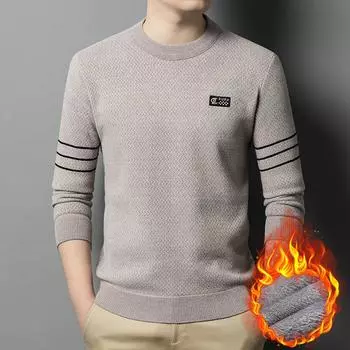 Мужские толстовки Ferret Velvet Мужские футболки с длинными рукавами Мужские топы Осенние и зимние нижние рубашки M