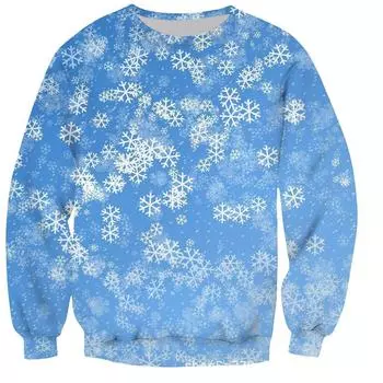 Мужские толстовки Хэллоуин Рождество Топы Модные мужские толстовки с круглым вырезом S