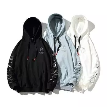 Мужские толстовки High Street, модные свободные повседневные брендовые толстовки унисекс для пар, осенние толстовки с японским принтом High Street 4XL