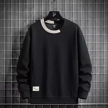 Мужские толстовки из хлопка, уличная одежда, большие размеры 6XL 7XL 8XL, большие размеры, с длинным рукавом, свободные свитера с круглым вырезом, осенняя мода, спортивная одежда XS верблюд