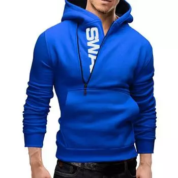 Мужские толстовки, осенне-зимние повседневные пуловеры, мужские топы, модные свободные спортивные простые мужские толстовки с буквенным принтом M красный