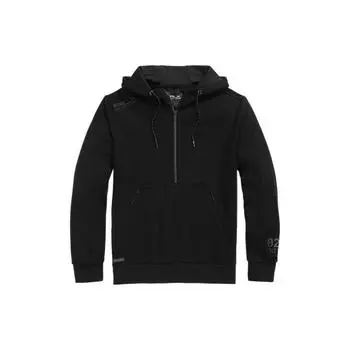 Мужские толстовки Polo Ralph Lauren Solid Color Half-Zip Hoodie Black MNRXKNI16820009-001 S
