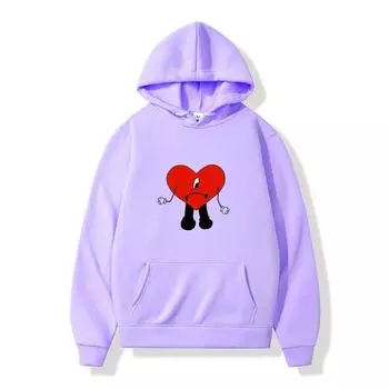 Мужские толстовки Ranboo Bad Bunny Merch, толстовка 90-х годов, зимний флисовый женский пуловер в стиле хип-хоп, уличная одежда, толстовка в стиле Харадзюку, мужская 2XL