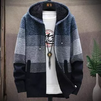 Мужские толстовки с длинным рукавом на молнии, куртки, легкая куртка с полной молнией, повседневная свободная верхняя одежда с карманами, пальто L темно-синий