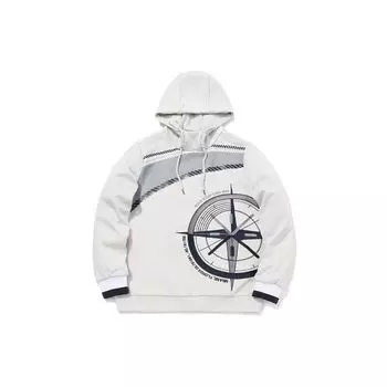 Мужские толстовки с капюшоном Li Ning Pattern Printed White AWDQ681-3 M