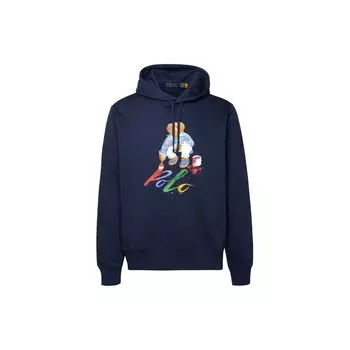 Мужские толстовки с капюшоном Polo Ralph Lauren Letter Bear Embroidered, темно-синие 710853309-030 XL