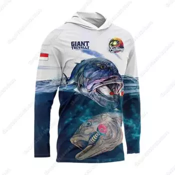 Мужские толстовки с капюшоном Рубашки для рыбалки Летние футболки для рыбалки Одежда для рыбалки Кемпинг Пеший туризм Защита от солнца Дышащая Camisa De Pesca L