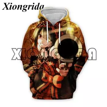 Мужские толстовки с капюшоном в стиле аниме Date A Live Tokisaki Kurumi 3D Print Sweatshirt Casual Harajuku Hood Top Male Clothing S-6xl Streetwear S
