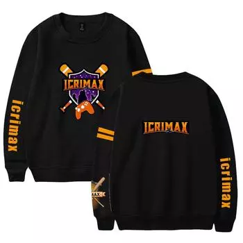 Мужские толстовки с принтом Icrimax, с круглым вырезом, с капюшоном, мужские дорожные свитера, мужской топ, уличная одежда, спортивный костюм для активного отдыха XS чёрный