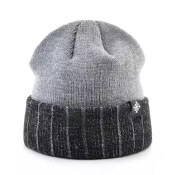 Мужские толстые шапки, зимние вязаные теплые шапки Doulbe Layer Skullies, бархатная шапка-бини, уличная повседневная лыжная вязаная шапка с капюшоном 56-59CM