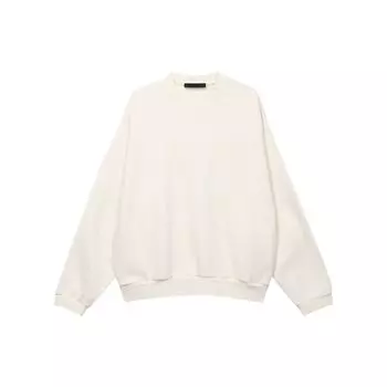 Мужские топы Fear of God Essentials Crewneck Cloud Dancer кремового цвета 192BT232041F M
