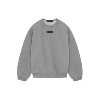 Мужские топы Fear of God Essentials Crewneck Dark Heather Oatme, серые 192SP244683F XL