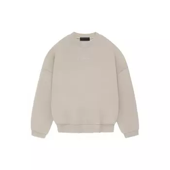 Мужские топы Fear of God Essentials с круглым вырезом Silver Cloud, серые 192BT232042F L