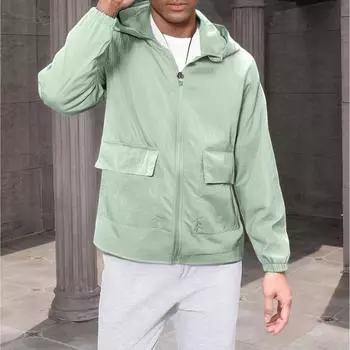 Мужские топы Легкие Дышащие Для рыбалки на открытом воздухе M зелёный