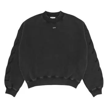 Мужские топы Off-White Saint Matthew Over Crewneck черного/серого цвета OMBA070C99FLE0021077 M