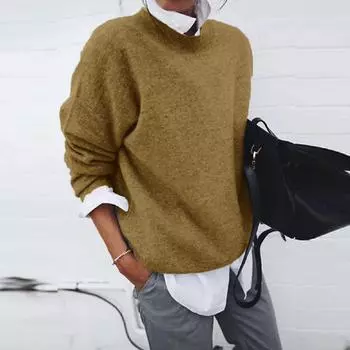 Мужские топы с длинным рукавом с цветными блоками и отложным воротником, повседневный свободный пуловер, блузка