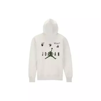 Мужские топы с капюшоном Air Jordan x Off-White MJ белого/черного/зеленого цвета DM0059-054 M