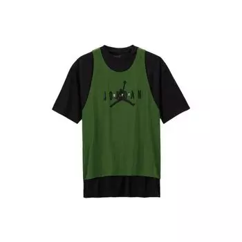 Мужские топы с короткими рукавами Air Jordan x Off-White Forest Green CV3518-361 L