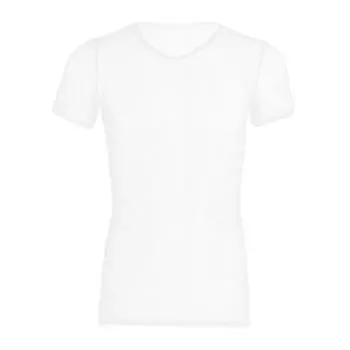 Мужские топы с V-образным вырезом, с коротким рукавом, с полым сетчатым дизайном, футболка однотонная, дышащая, в повседневном стиле, для ежедневной носки L белый